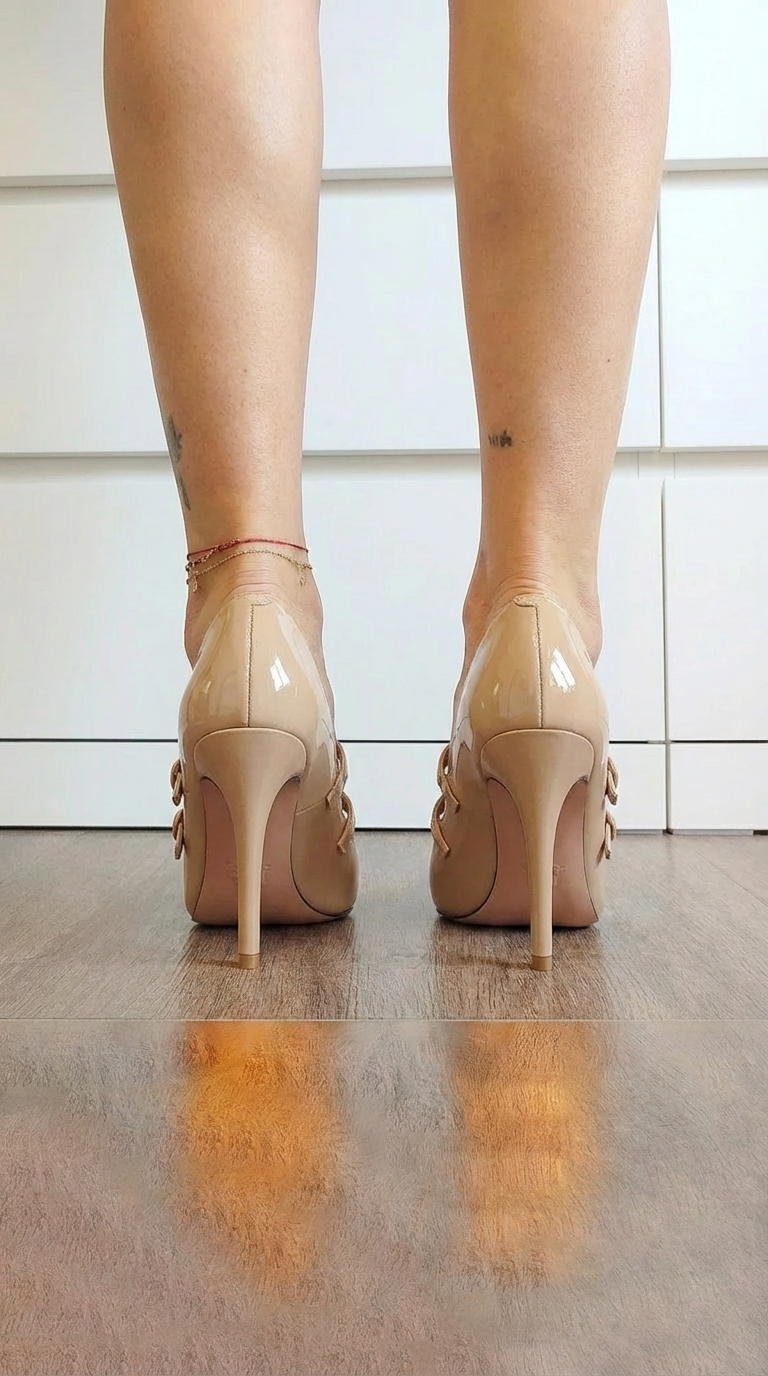 HIGH HEEL SHOES WITH DOUBLE STRAP