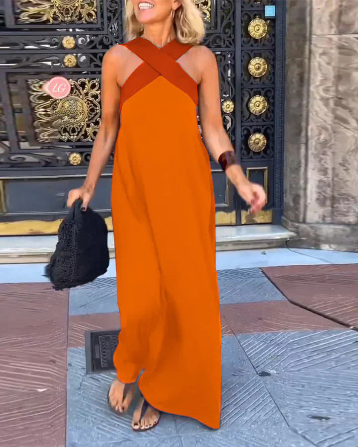 Aimee | Crossed Maxi Dress