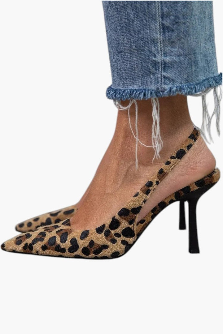 Blair | Leopard Slingback Heel