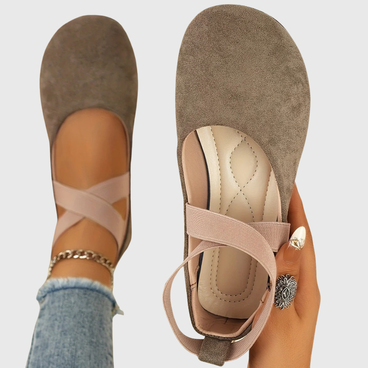 Noelle | The Cross-Strap Ballet Flat