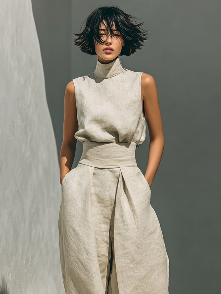 Parker | Sleeveless Top & Wide-Leg Trouser Set
