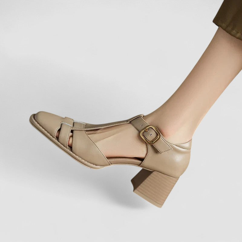 Alina | Block Heel T-Strap