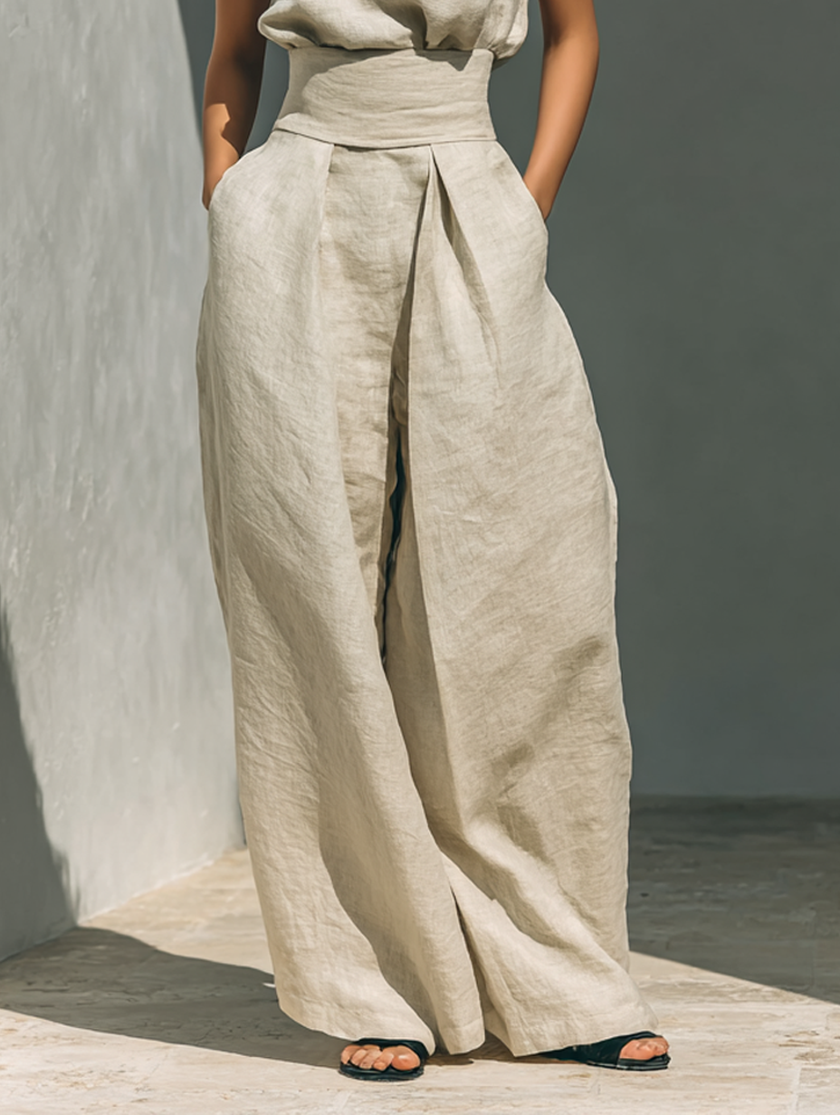 Parker | Sleeveless Top & Wide-Leg Trouser Set