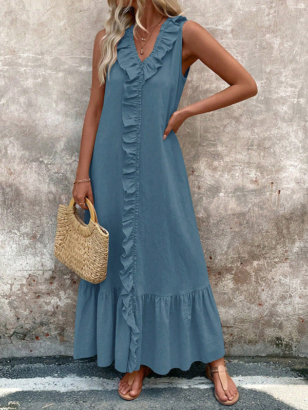 Celeste | Ruffle Maxi Dress