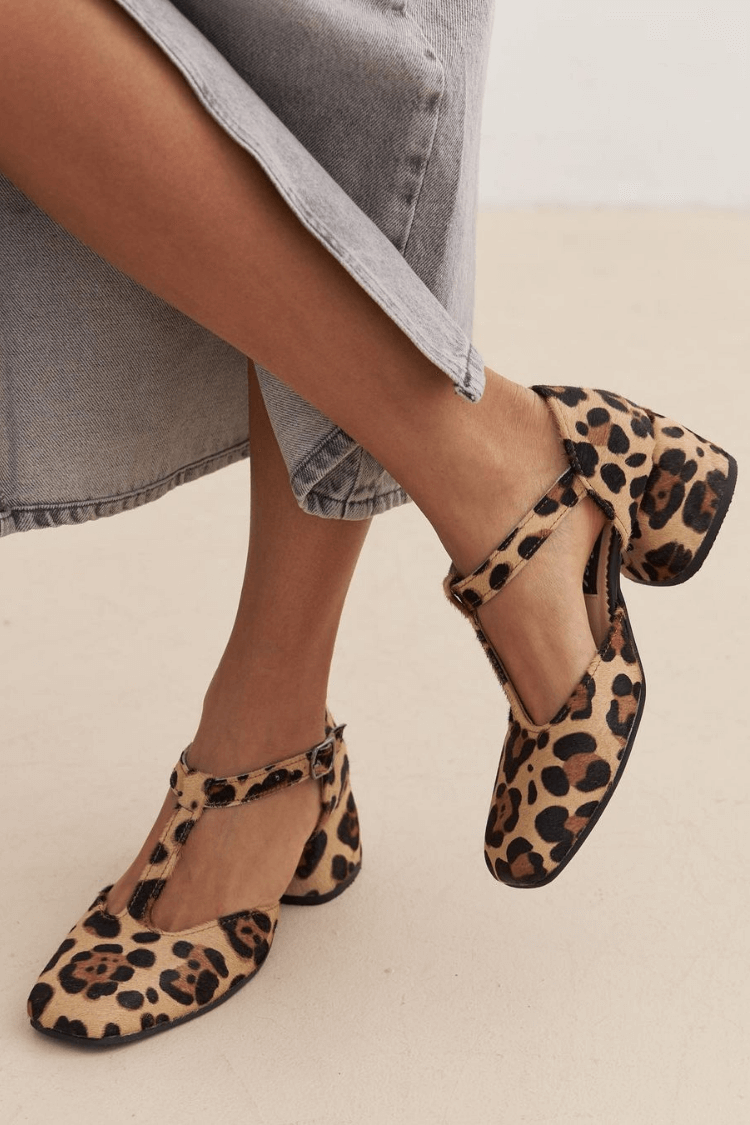 ANIMAL PRINT HEEL SHOES