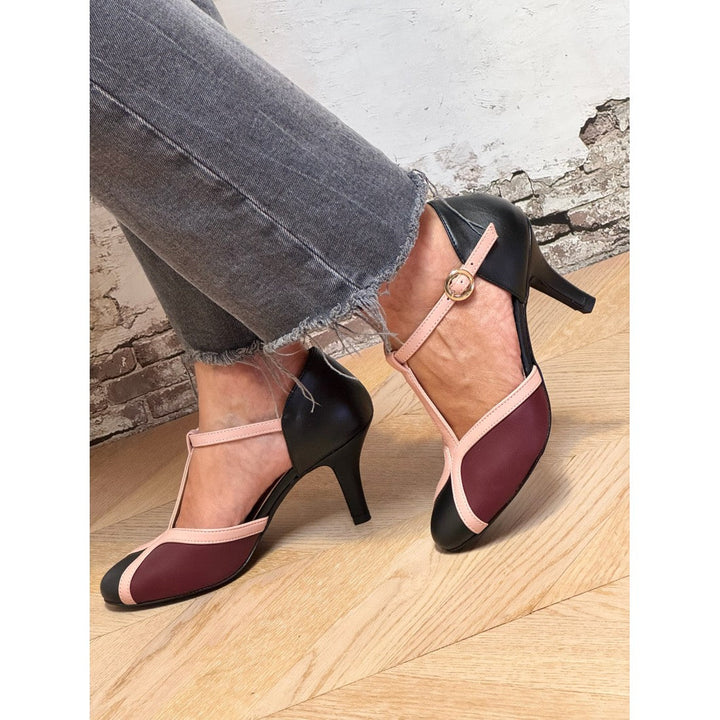 T-STRAP HEELS