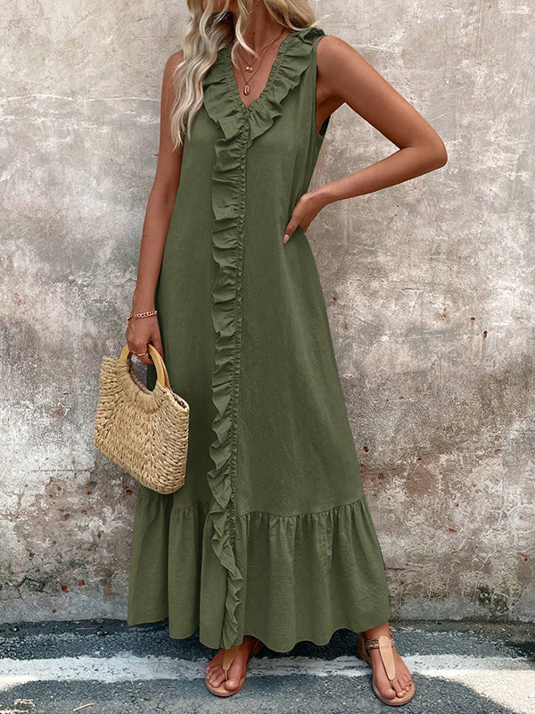 Celeste | Ruffle Maxi Dress