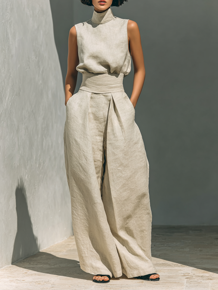 Parker | Sleeveless Top & Wide-Leg Trouser Set