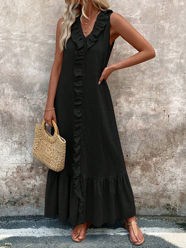 Celeste | Ruffle Maxi Dress