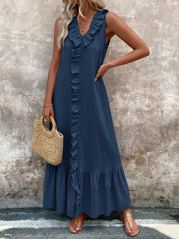Celeste | Ruffle Maxi Dress