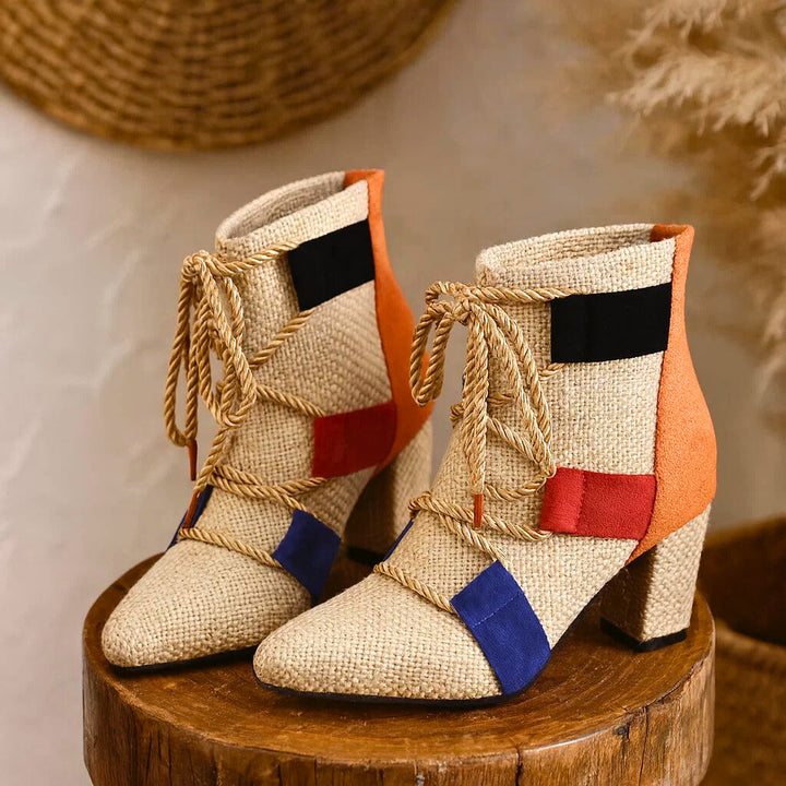 RAYA ROPE-LACE BOOTIES