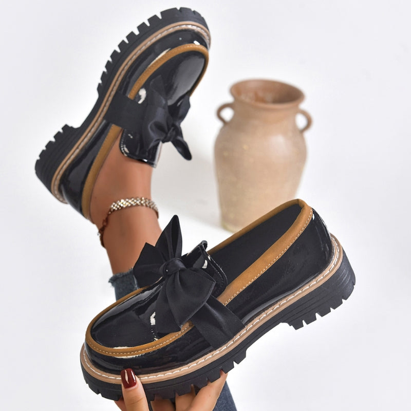 Shiny | Loafers with Bow