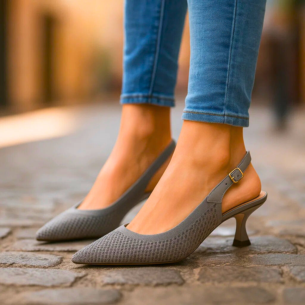 AVELINA MESH HEELS