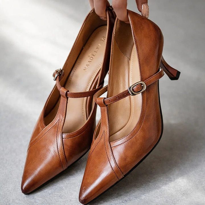 MARSELLA GENUINE LEATHER HEELS