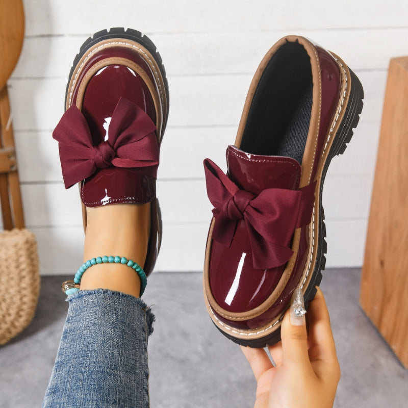 Shiny | Loafers with Bow