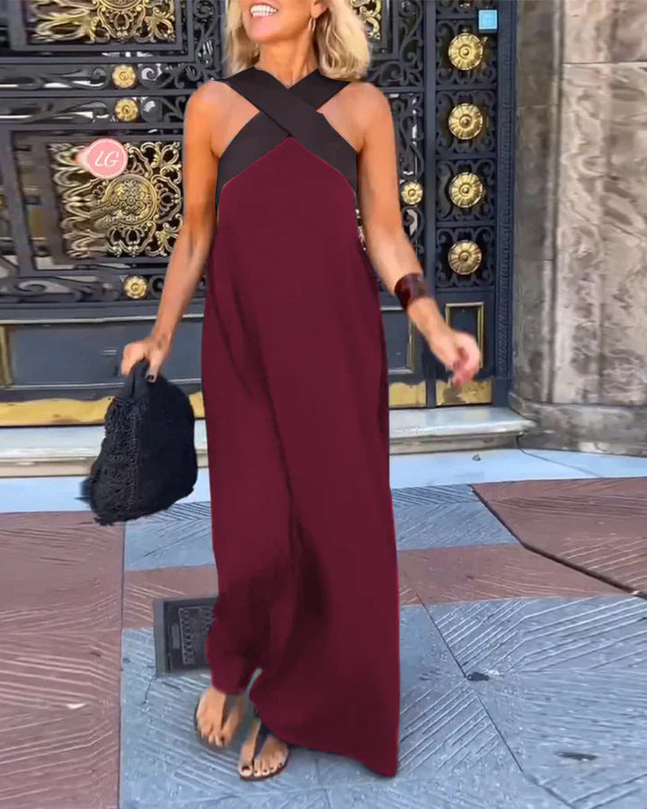 Aimee | Crossed Maxi Dress