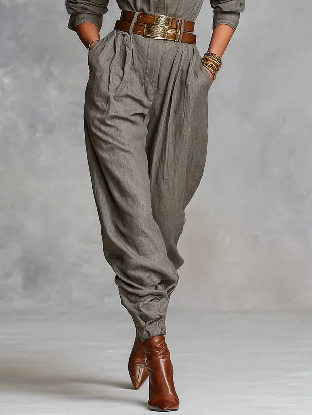 Megan | Linen-Cotton Jumpsuit
