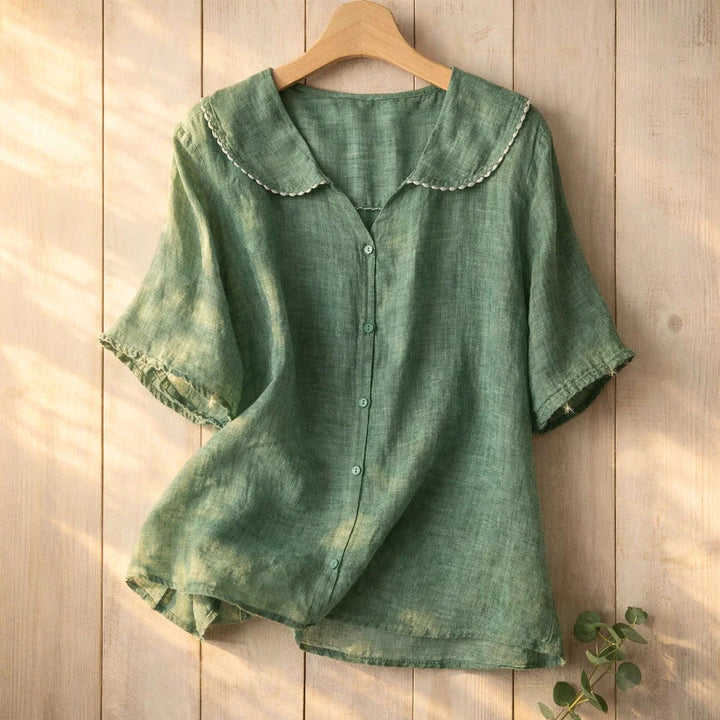 Lily | Soft Ruffle Button Blouse