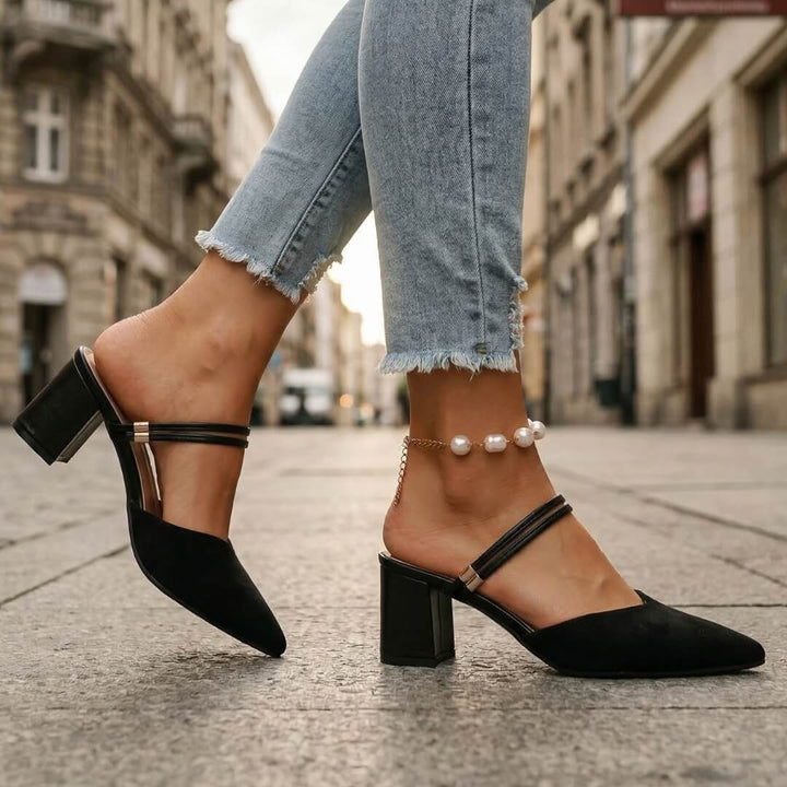 Dalia Heels with Strap