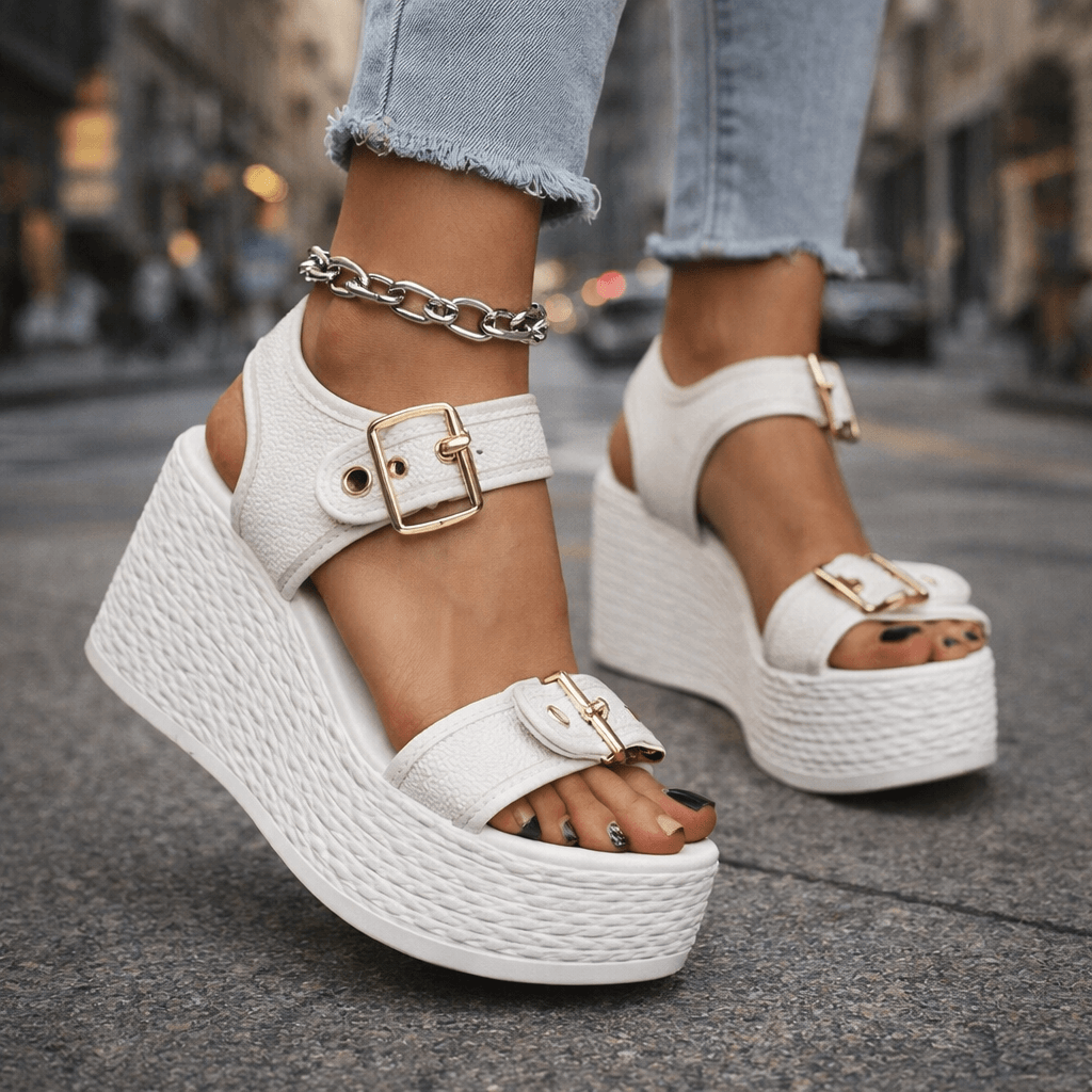 Naia Wedge with Buckle