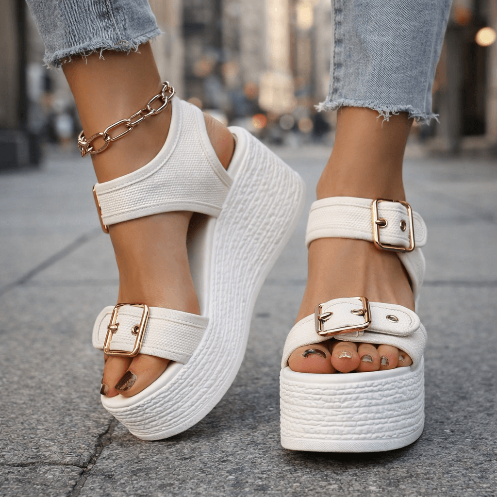 Naia Wedge with Buckle