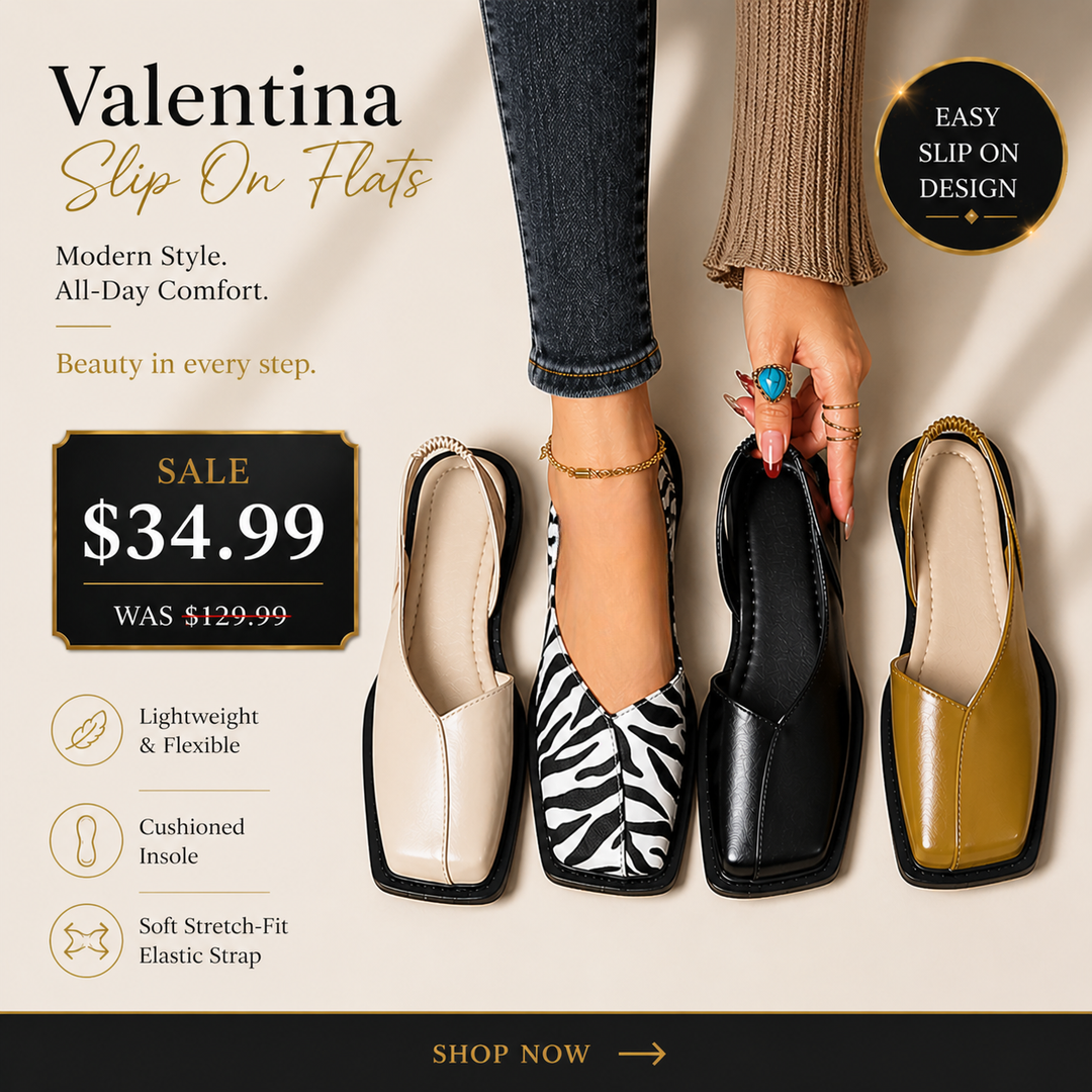 VALENTINA SLIP ON FLATS