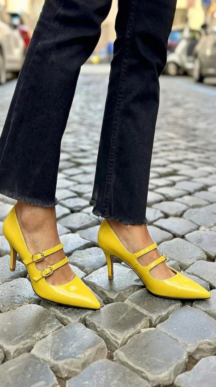 DOUBLE STRAP COURT SHOE
