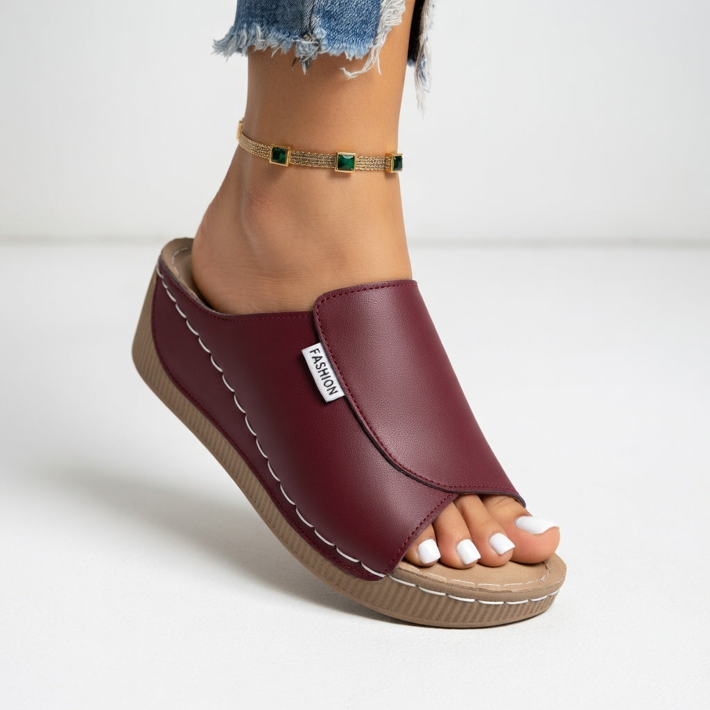 Nancy | Wedge Slide Sandal
