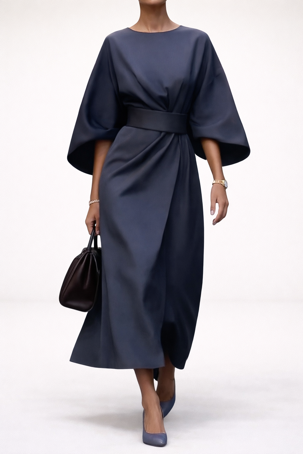 The Louise Lantern Sleeve Dress