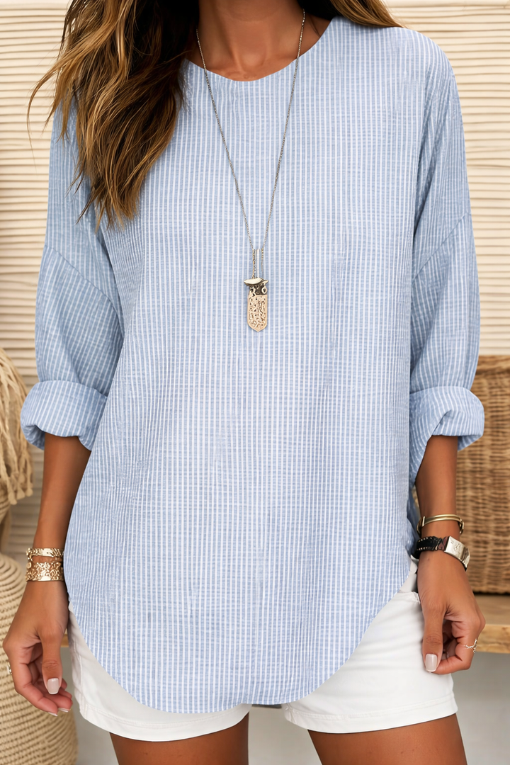 Sylvia | Classic Striped Long Sleeve Top