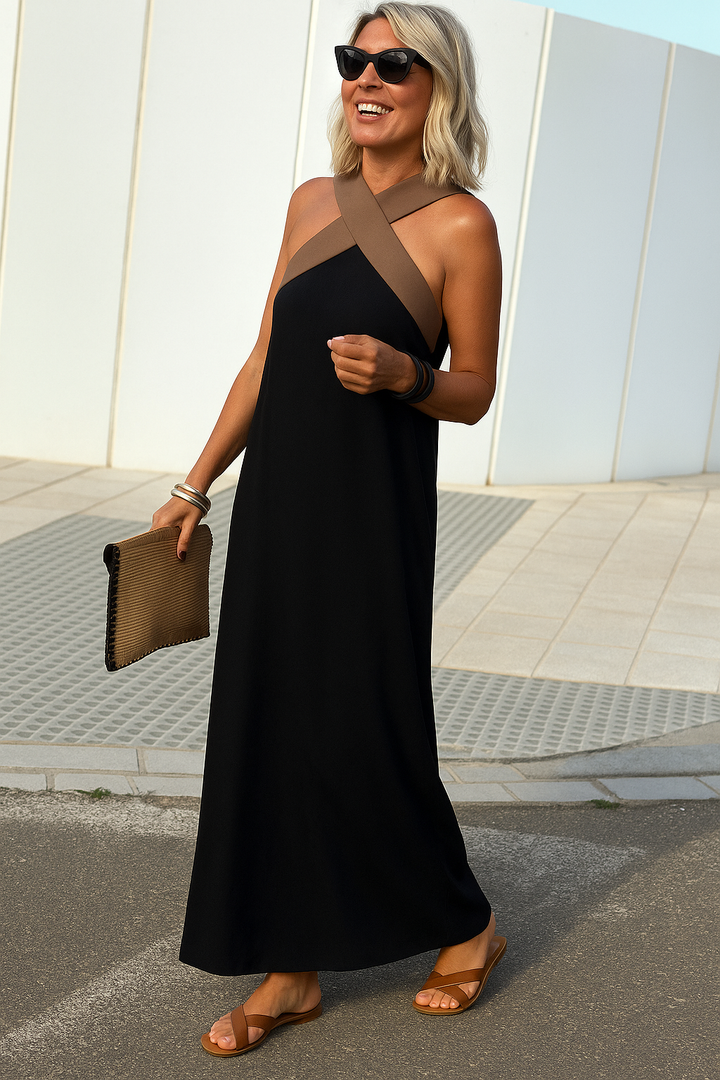 Aimee | Crossed Maxi Dress