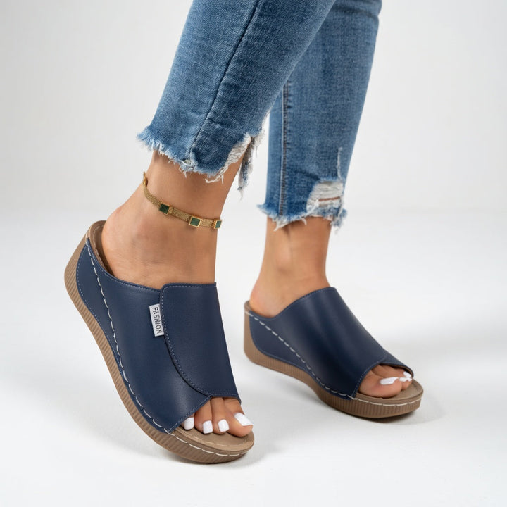Nancy | Wedge Slide Sandal