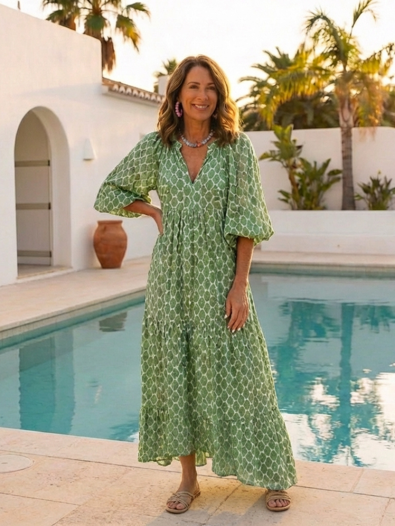 Sophia | Printed Maxi Dress
