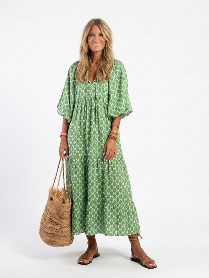 Sophia | Printed Maxi Dress