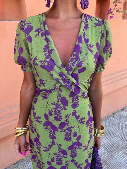Lieke™ | Colorful Summer Print Dress