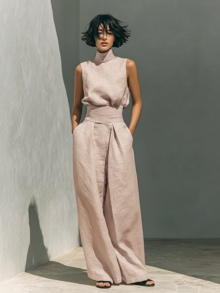 Parker | Sleeveless Top & Wide-Leg Trouser Set