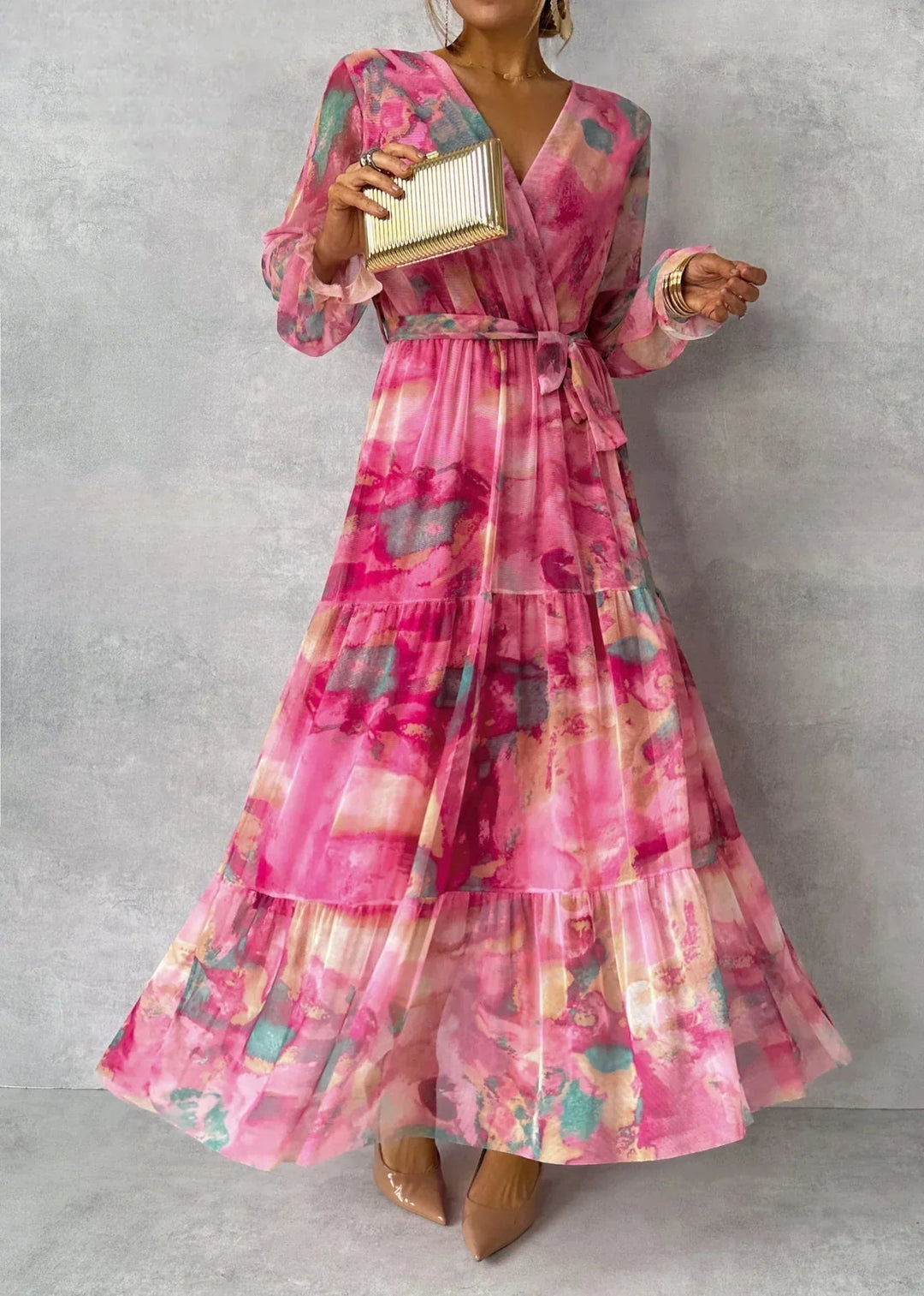 Hazel™ | Wrap Dress with Floral Print