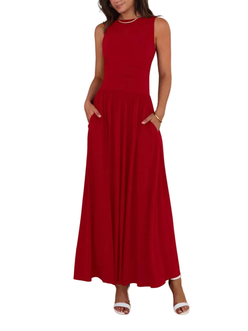 Piper | Chic Sleeveless High Waisted Maxi Dress