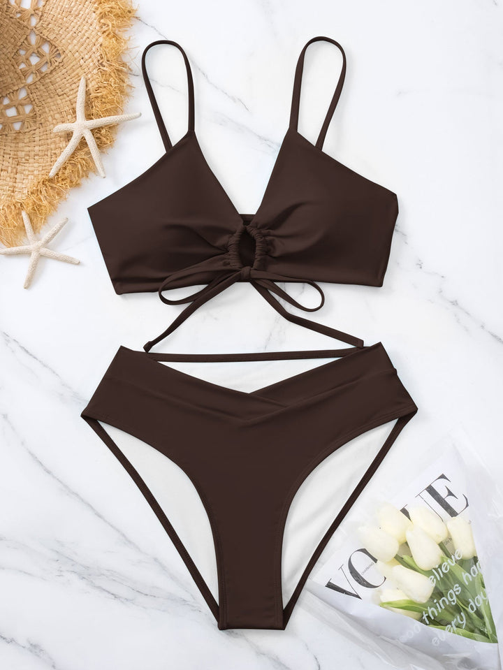 Beatrice | Tie-Front Two-Piece Bikini Set