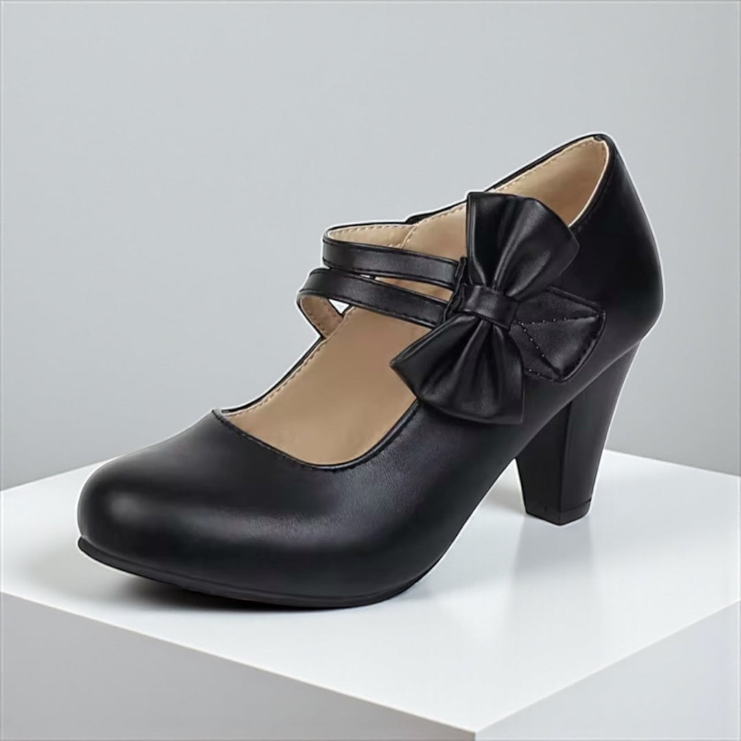 BELLA BOW HEELS