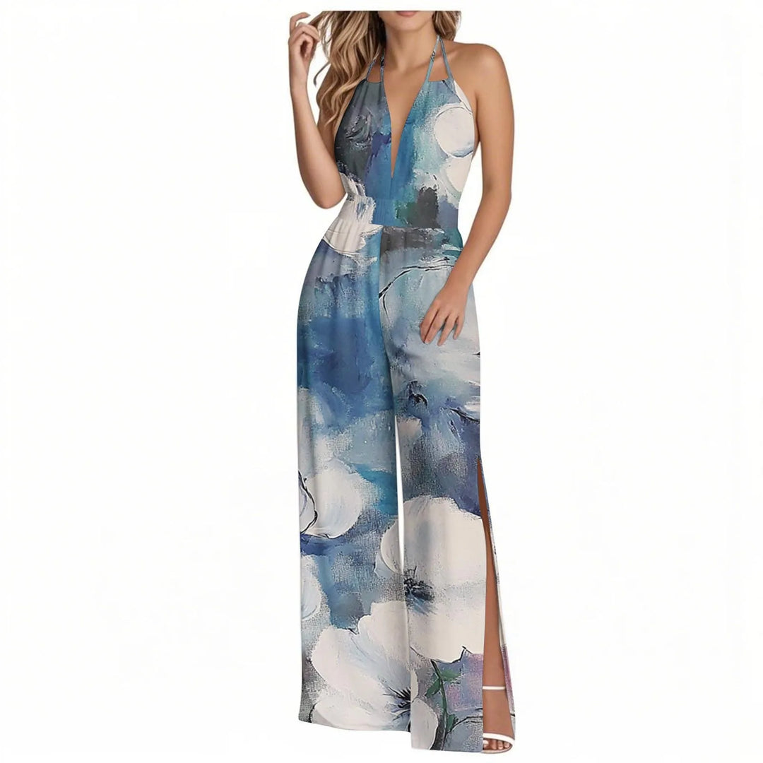 Sienna | Tropical Wide-Leg Jumpsuit