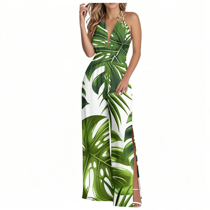 Sienna | Tropical Wide-Leg Jumpsuit