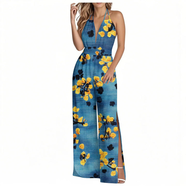 Sienna | Tropical Wide-Leg Jumpsuit