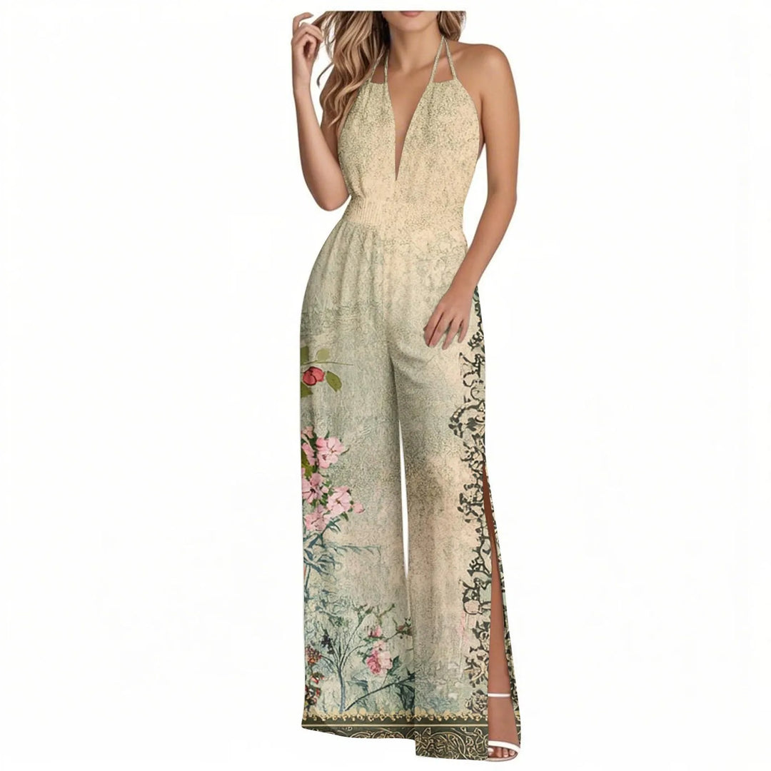 Sienna | Tropical Wide-Leg Jumpsuit