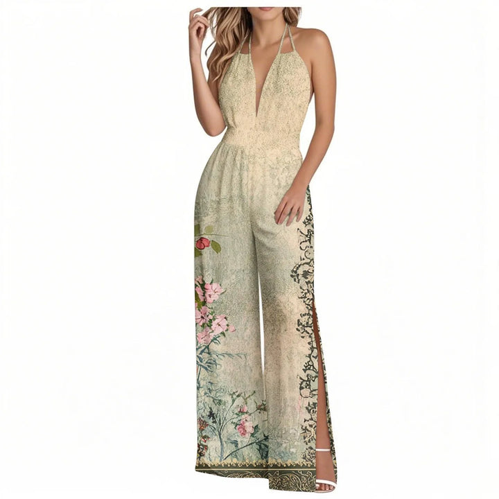 Sienna | Tropical Wide-Leg Jumpsuit