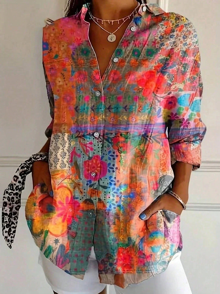 Terri | Colorful Printed Blouse