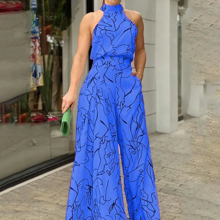 Bianca | Halter Wide-Leg Jumpsuit