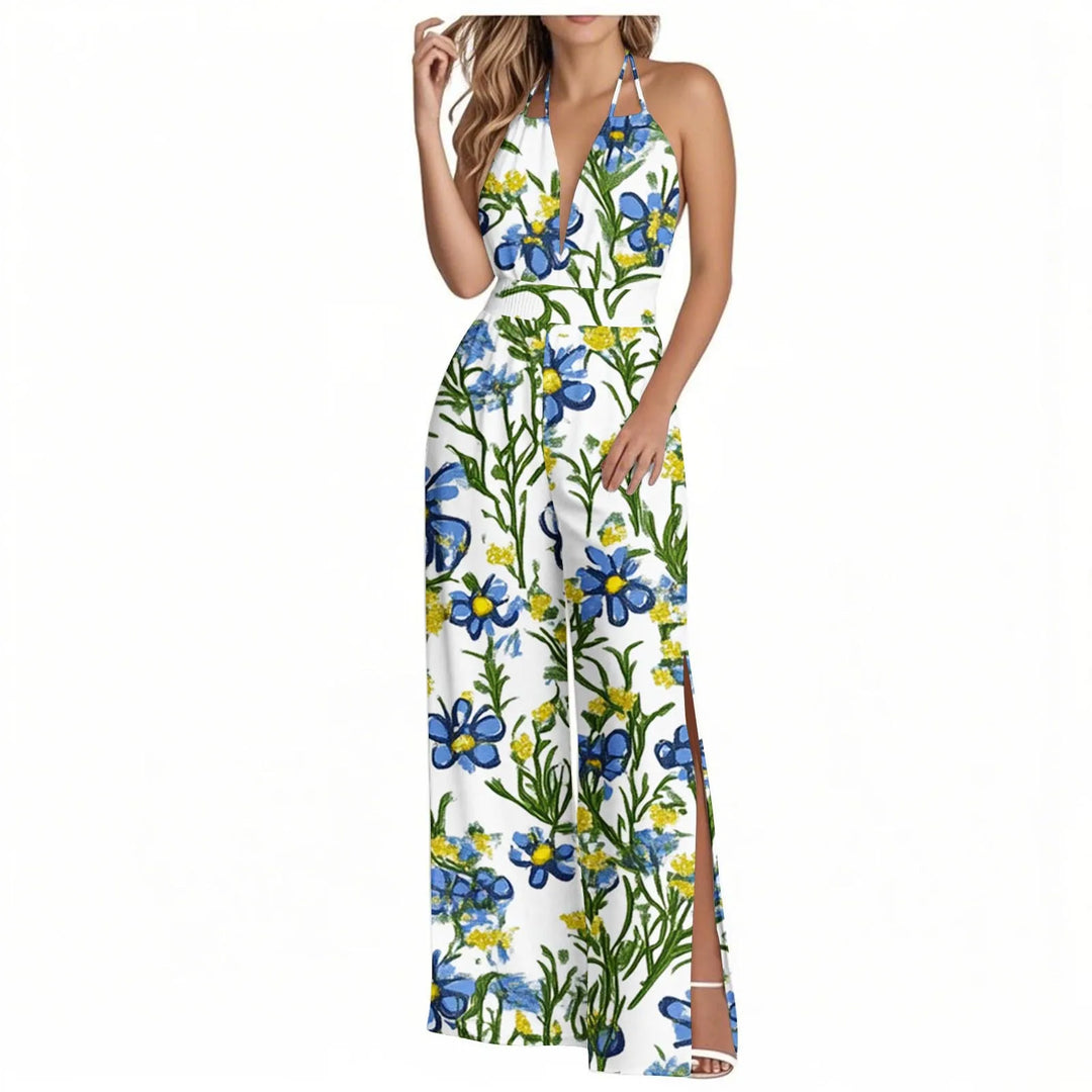 Sienna | Tropical Wide-Leg Jumpsuit