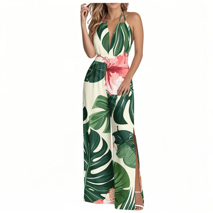 Sienna | Tropical Wide-Leg Jumpsuit
