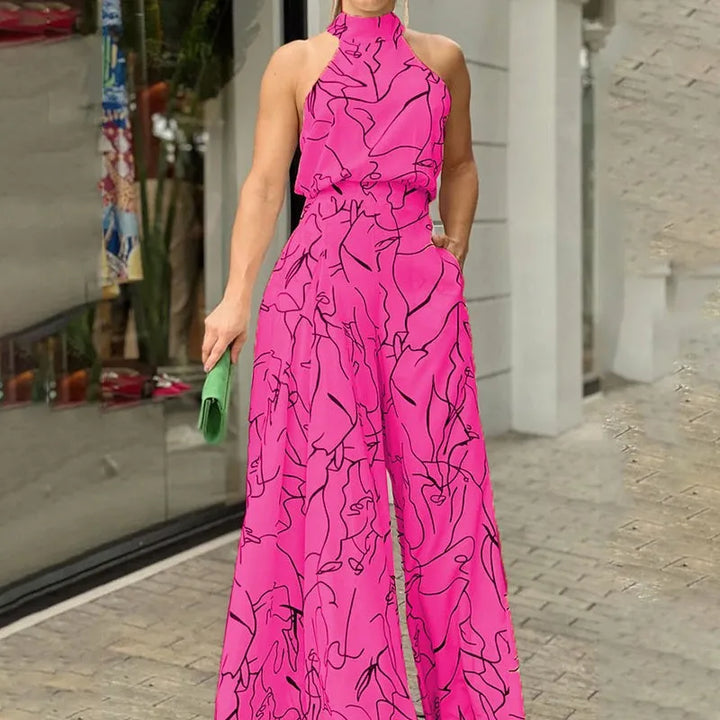 Bianca | Halter Wide-Leg Jumpsuit